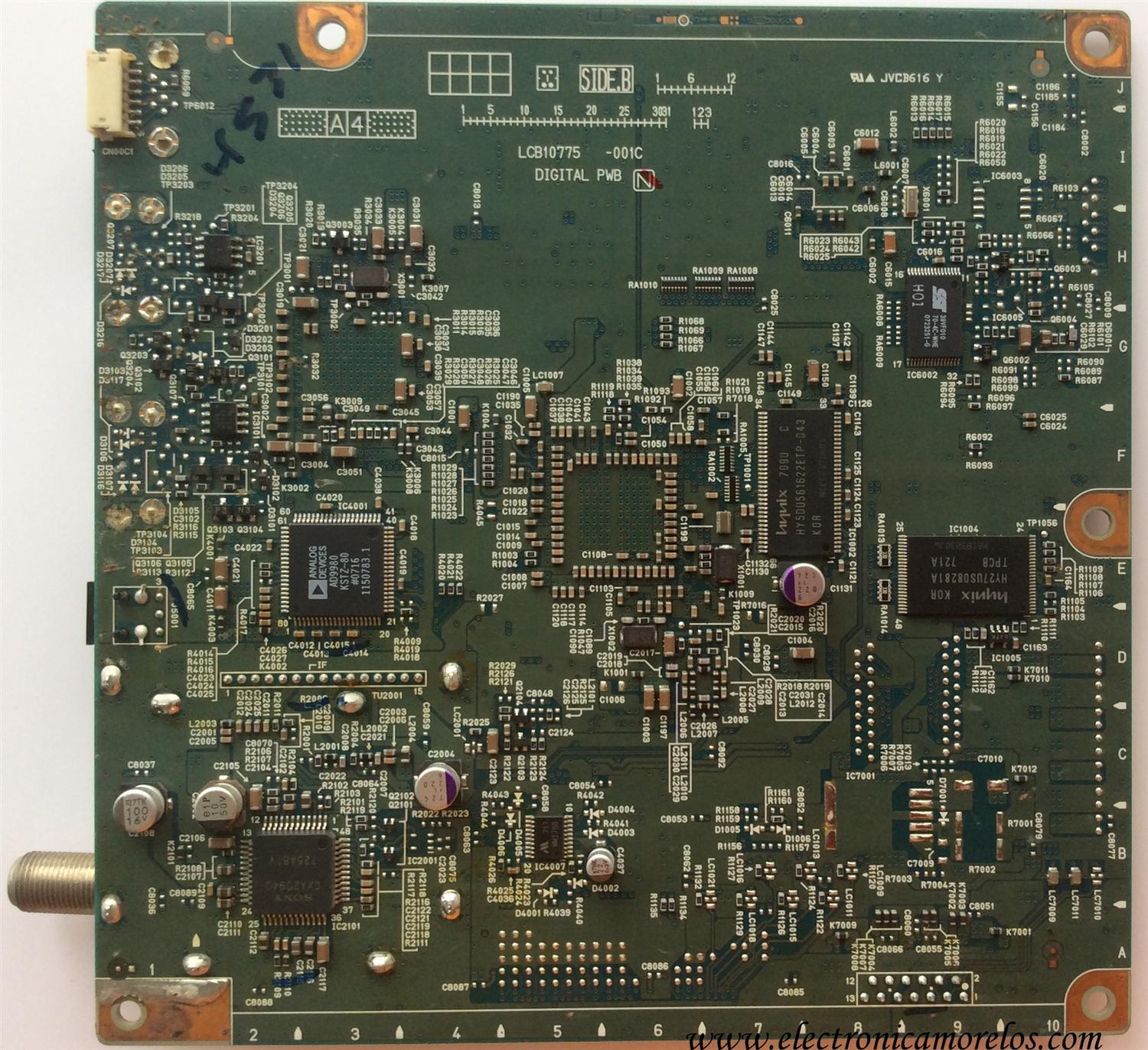 TARGETA DIGITAL / JVC SFN0D001A-M2 / SFN0D001A / LCA10775- / LCB10775-001C / MODELO LT-32E488	 - Imagen 2