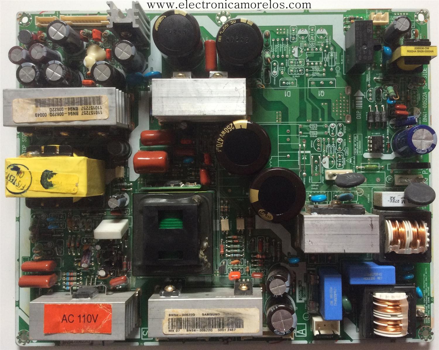 FUENTE DE PODER / SAMSUNG BN94-00622Q / BN41-00522A / BN97-00457K / MODELO LNR328WX/XAA AM02	