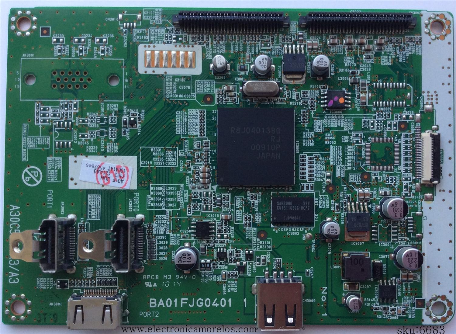 MAIN / EMERSON A01FJMMA-001 / A01FJUH / BA01FJG0401 1 / MODELO LC320EM1 DS6	