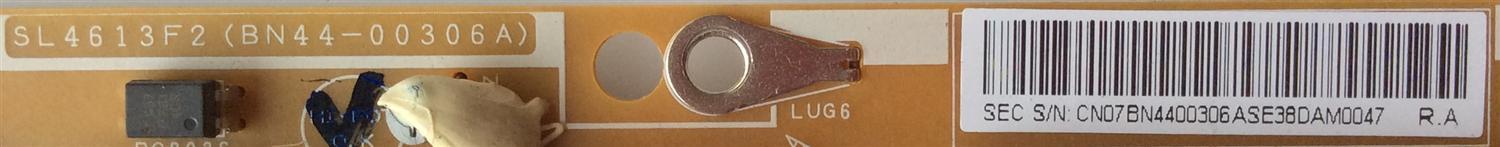 FUENTE DE PODER / SAMSUNG BN44-00306A / BN4400306A / SL4613F2 / PSEF281501A / MODELO UN46B8500XFXZA SQ01	 - Imagen 2