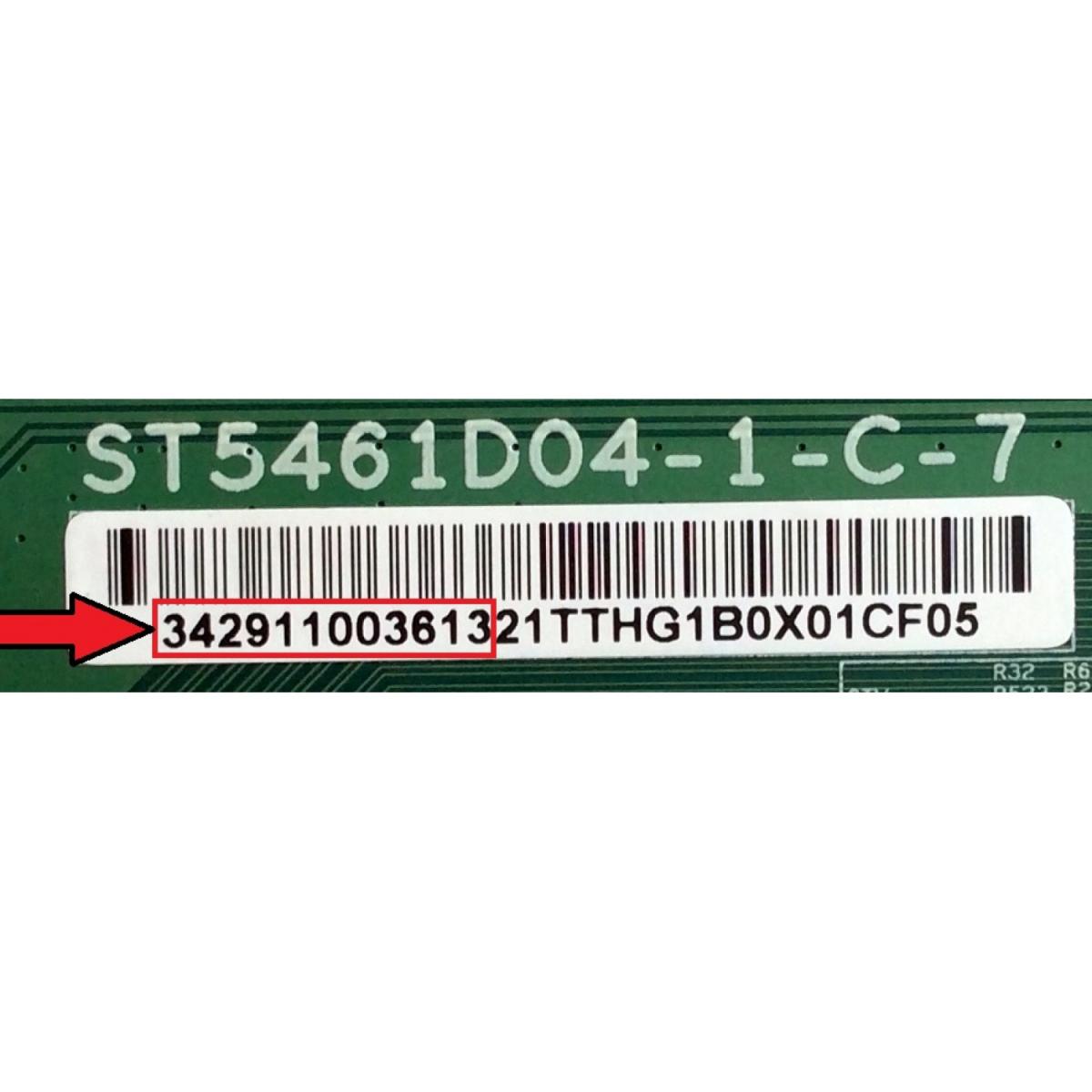 T-CON PARA TV TCL / NUMERO DE PARTE 342911003613 / ST5461D04-1-C-7 / 34291100361321T / PANEL  LVU550CS0T E12 / DISPLAY ST5461D03-3 VER.2.1 / MODELOS 55P605 / 55P607 / 55US57 / 55US57TGAA / 55S401TCAA / 55S401TAAA / 55S403TAAA / 55S405TBBA / 55S405TBCA - Imagen 2