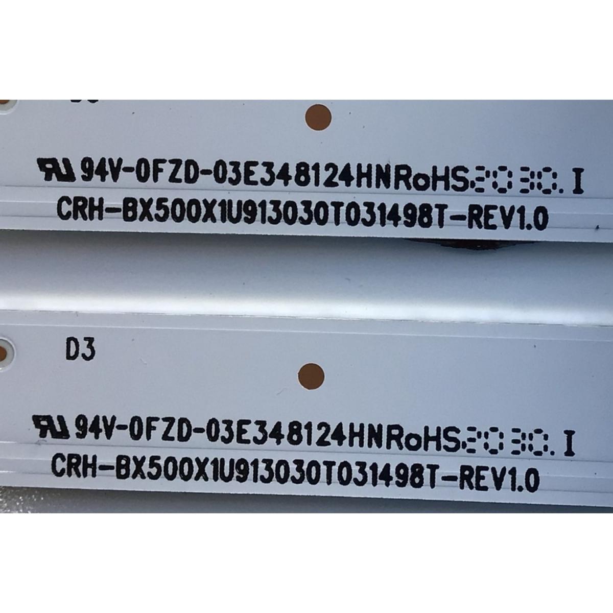 KIT DE LED'S PARA TV HISENSE (3 PIEZAS) / NUMERO DE PARTE SVH500AD8 / 2019082901-SVH500AD8 / CRH-BX500X1U913030T031498T-REV1.0 / HD500X1U91-L3 / PANEL HD500X1U91-L3/S1/GM/R0H / CV500U2-T01 / MODELO 50R6090G5 / 50R6E3 - Imagen 4