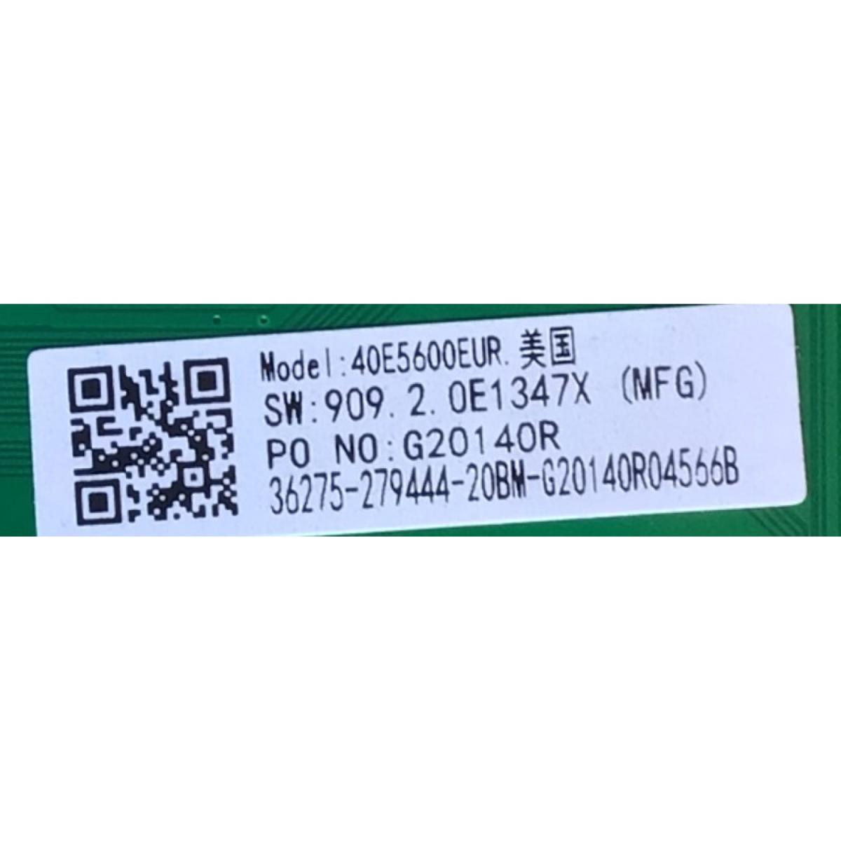 MAIN FUENTE (COMBO) PARA TV HISENSE·ROKU TV / NUMERO DE PARTE 279444 / RSAG7.820.9375/ROH / 40E600EUR / 36275-279444 / 2605L82B0 / G20140R / PANEL´S JHD396V1F01-TXL1\S1\GM\ROH / JHD396V1F01-TXL1\GM\MCKD-3\ROH / MODELO 40H4030F1 40E600EUR - Imagen 3