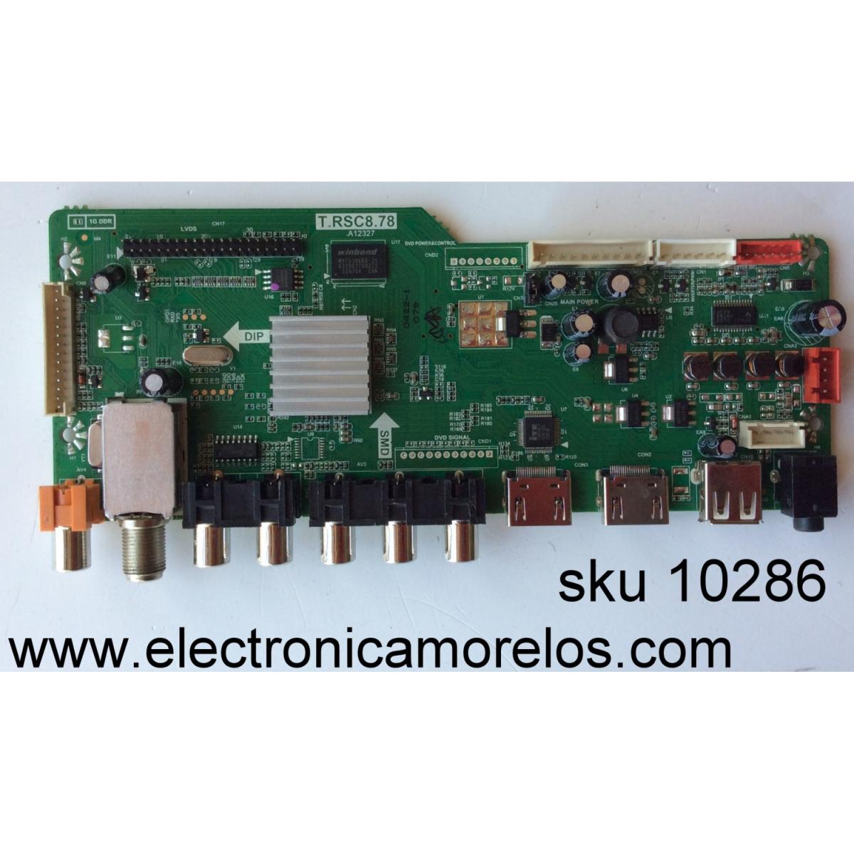 MAIN / RCA 55120RE010C878LNA0-A1 / T.RSC8.78 / T550HVN02.1 / RE010C878LNA0 / 2012111416334 12V d1 / B13090327 / PANEL T550HVN01.8-12v / MODELO LED55C55R120Q