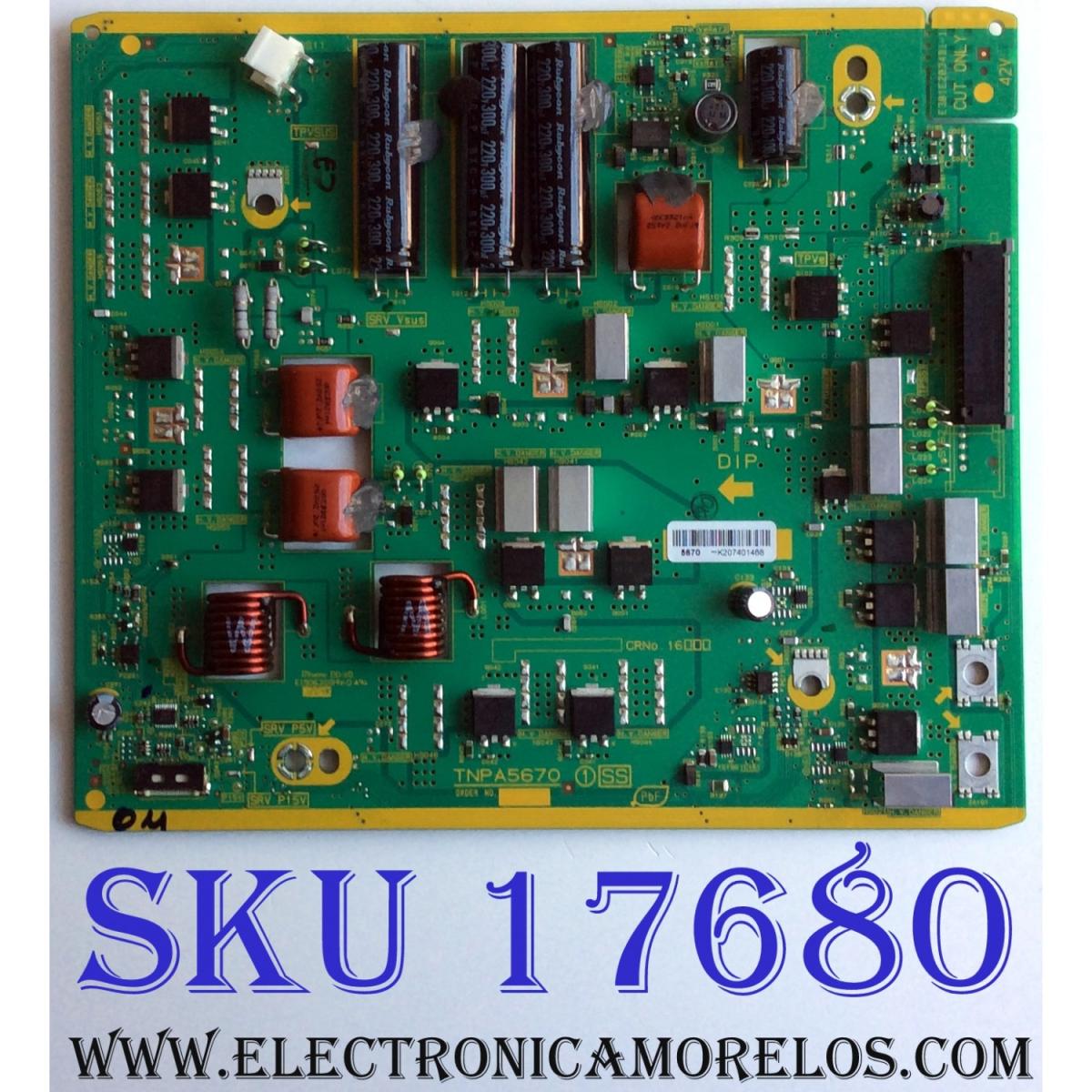 X-SUS / PANASONIC TXNSS1RAUU / TNPA5670 / PANEL MC140FJ1531 / MODELO TC-P55GT50