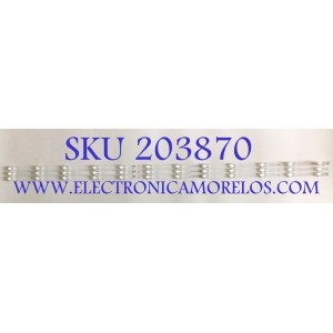 KIT DE LEDS ORIGINAL PARA TV LG 3 PIEZAS / NUMERO DE PARTE GC55D12-ZC46AG-03D / 303GC550095 / GC550M32 / 70401-01526 / PANEL BOEI550WQ1AF1D / BOEI550WQ01 / DISPLAY HV550QUB-F1D / HV550QUB-F70 REV.2.0 / MODELO 55UQ7570PUJ.CUSFBH / G55 A557CV-UMRBX