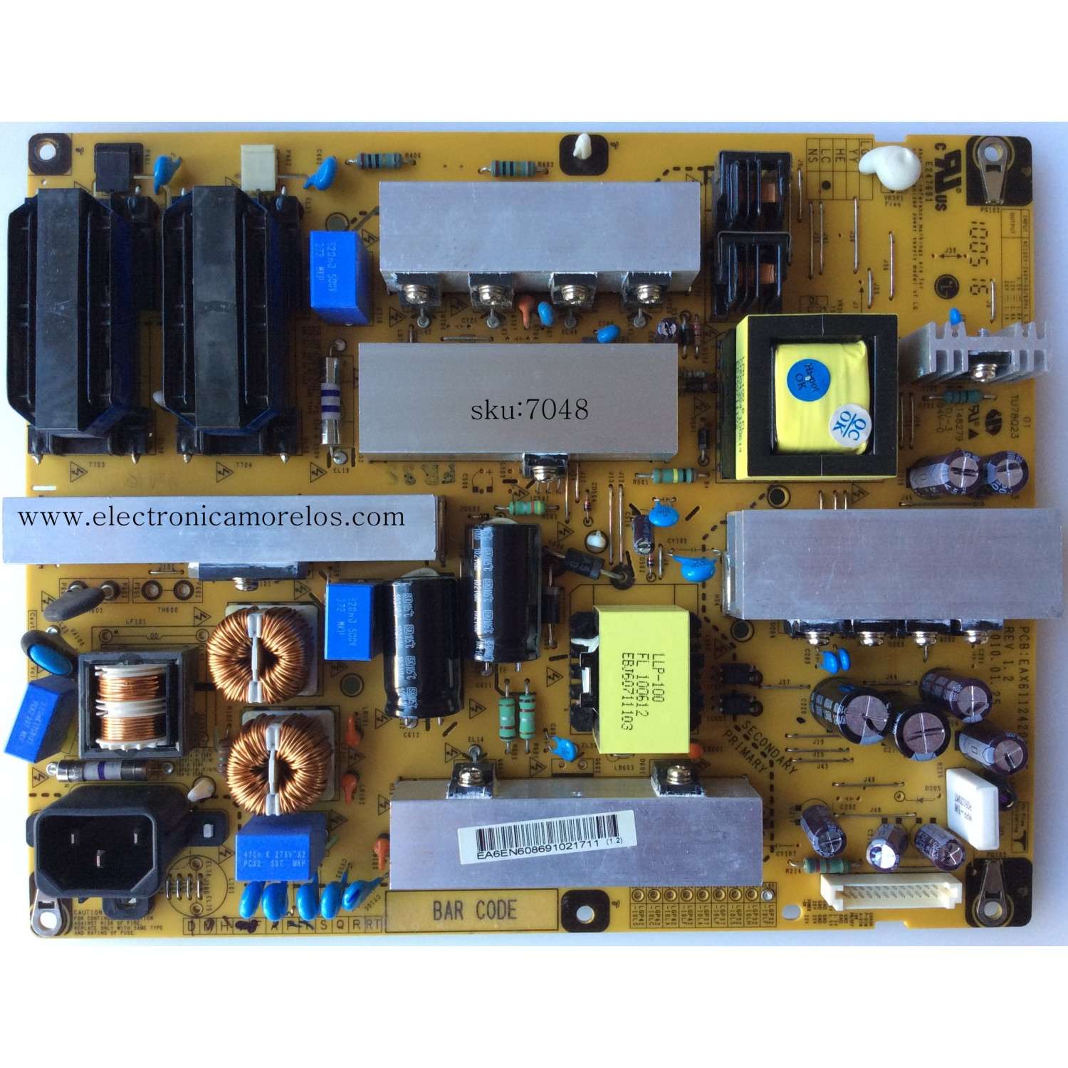 FUENTE DE PODER / LG EAY60869102 / 60869102 / EAX61124201/15 / SUSTITUTAS EAY60869106 / EAY60869303 / EAY60869402 / MODELO 32LD450-UA.CUSWLH	