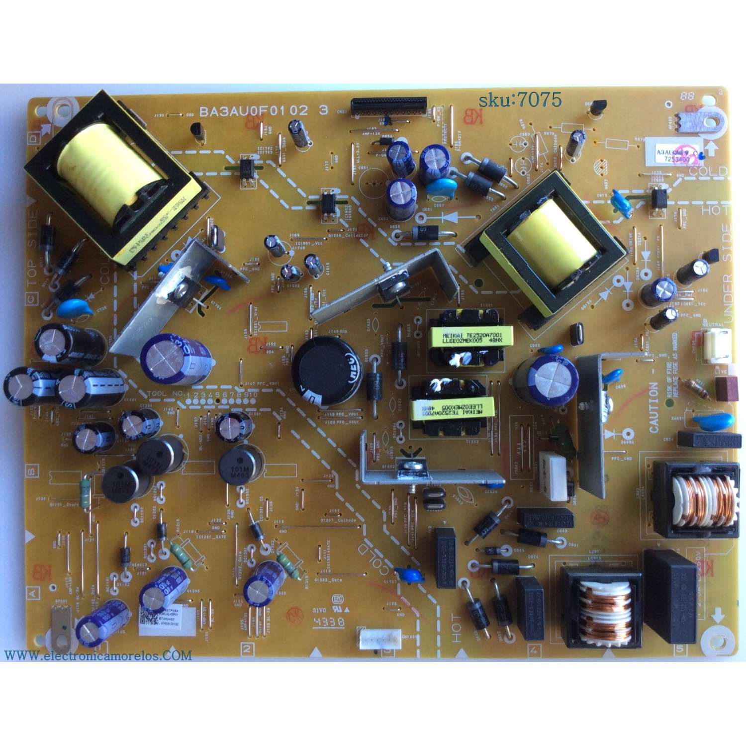 FUENTE DE PODER PARA TV EMERSON / NUMERO DE PARTE A3AUQ-MPW / BA3AU0F0102 3 / BA3AU0F01023 / A3AUQMPW / A3AUNMPW / A0AUQMPW / A3AUQHMPW / A3AUNMPW-001 / PANEL U3AU3XN / MODELOS LF501EM4 A DS5 / LF501EM5F DS1
