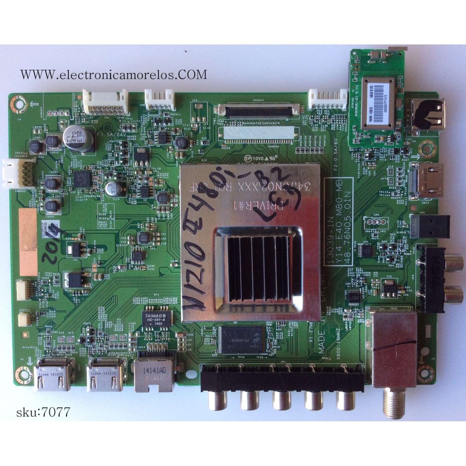 MAIN / VIZIO 55.76NQ1.801G / 5576NQ1801G / 13039-1N / Y14 E40 M80 MB / 48.76N05.01N / MODELO E480i-B2 LWJQPOFQ	 / PANEL LSC480HM01-G01 