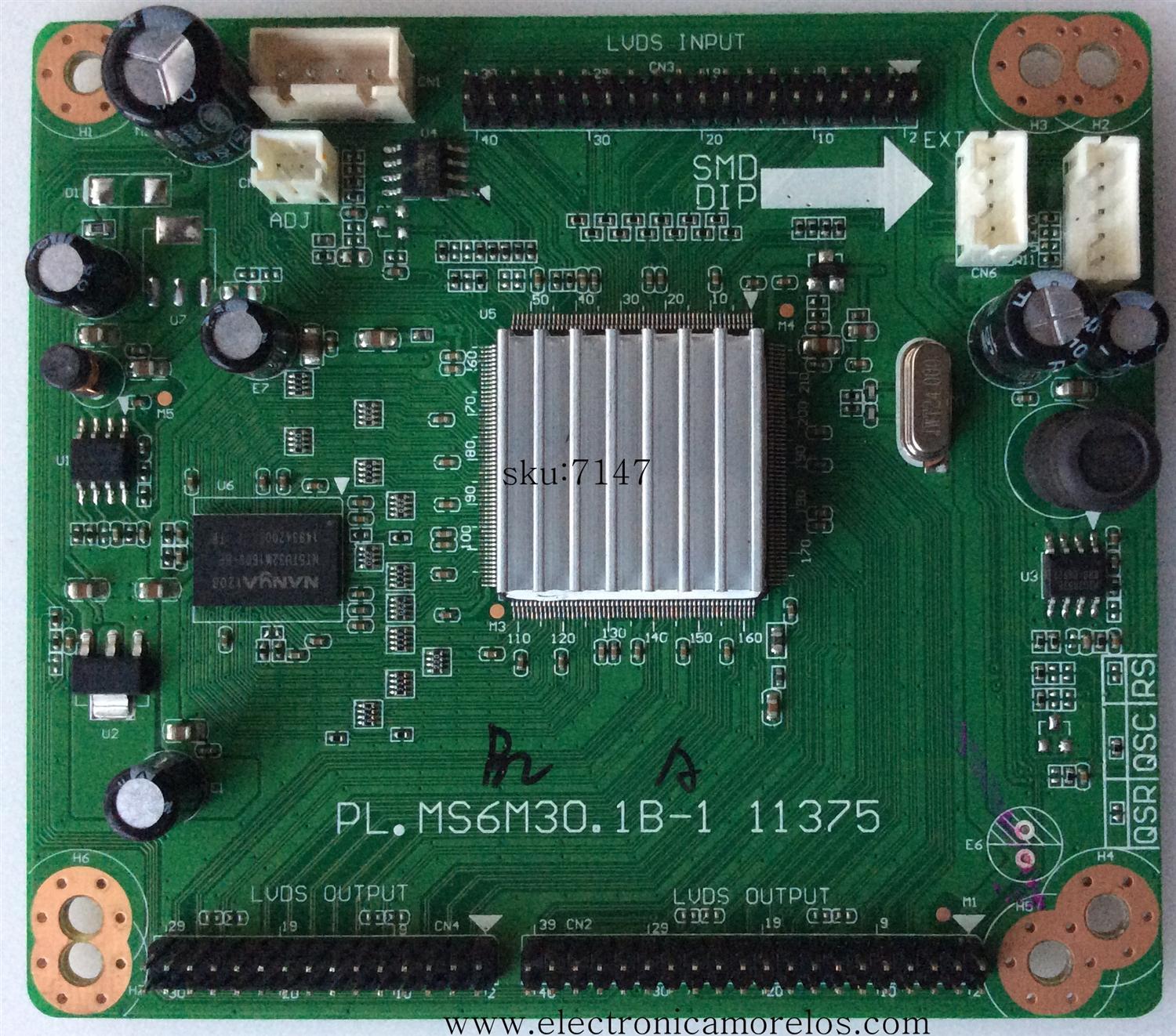 DRIVER  RCA / A12092151 / RE3342B058-A1 / PL.MS6M30.1B-1 11375 / MODELO LED46C45RQ	