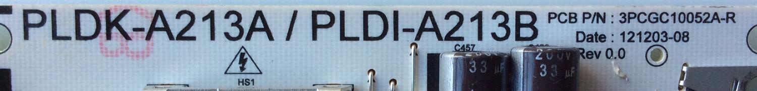 FUENTE DE PODER / JVC 0500-0612-0310 / 3PCGC10052A-R / 121203-08 / PLDK-A213A / PLDI-A213B / MODELO BC50R TA1DBA	 - Imagen 2