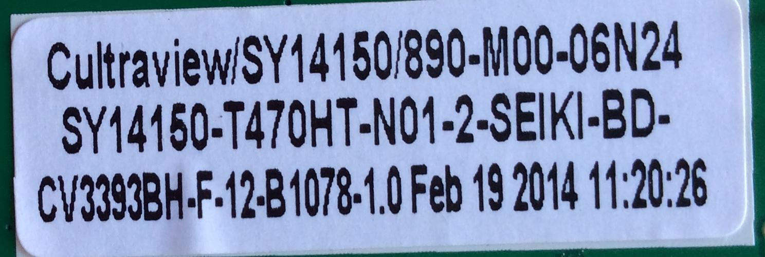 MAIN / SEIKI 42T0292 / 890-M00-06N24 / 1.80.60.00203 / CV3393BH-F / SY14150 / MODELO SE47FY19	 - Imagen 2
