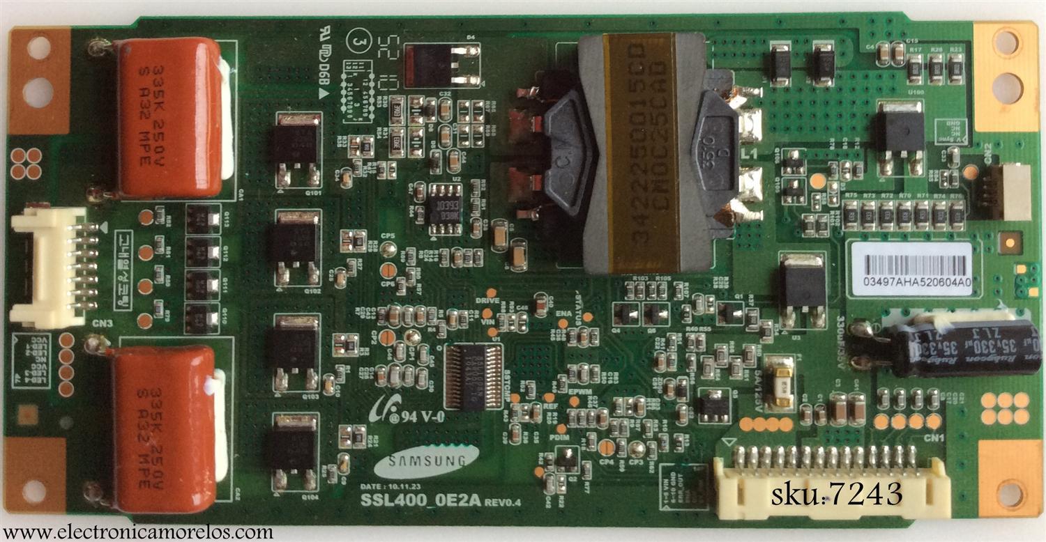 LED DRIVER / PHILIPS LJ94-03497A / 3497A / SSL400_0E2A / PANEL LTA400HM13-F01 / MODELO 40PFL4706/F7	
