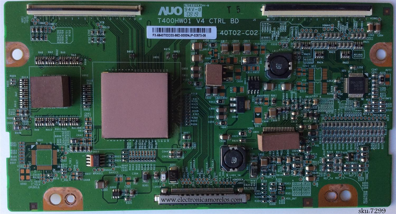 T-CON / SAMSUNG 55.40T02.C03 / 5540T02C03 / T400HW01 V4 / 40T02-C02 / MODELO LE40A557P2FXXU	