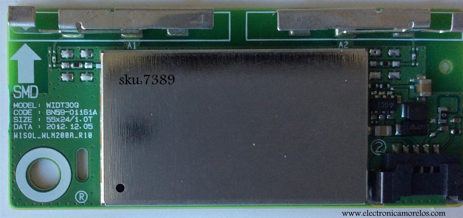 MODULO DE WI-FI / SAMSUNG BN59-01161A / WIDT30Q / MODELO UN55F6350AFXZA WH04	