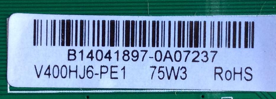 FUENTE / MAIN / SCEPTRE B14041897 / TP.MS3393.P712 / V400HJ6-PE1 / MODELO X405BV-FMQR8CNAV93CE	 - Imagen 2
