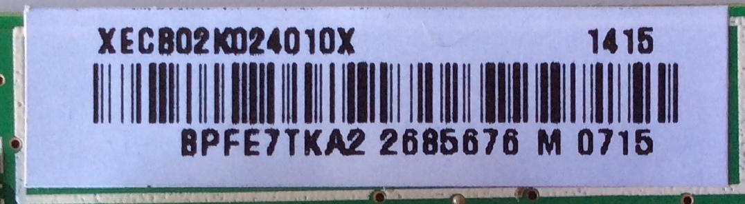 MAIN / SONY 1-895-630-41 / XECB02K024 / 715G6702-M0E-000-004K / 715G6702-M01-000-004K / XECB02K024010X / XECB02K035020X / PANEL TPT400LA-J6PE1 REV:SC1C / MODELOS KDL-40R350B / KDL-40R380B - Imagen 2