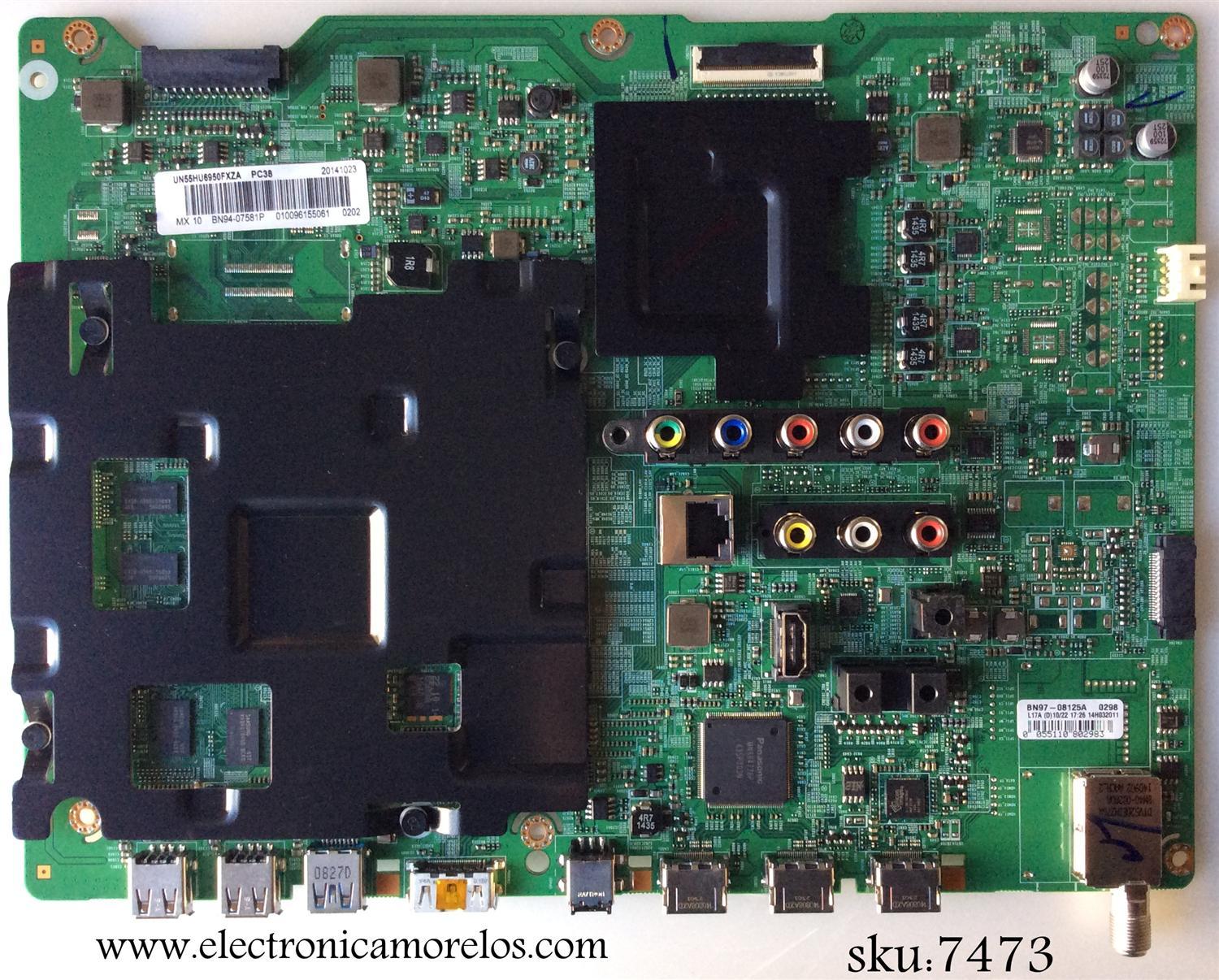 MAIN PARA TV SAMSUNG / NUMERO DE PARTE BN94-07581P / BN97-08125A / BN41-02206B / BN9407581P / PANEL CY-GH055HGLV7H / MODELO UN55HU6950 / UN55HU6950FXZA TS01