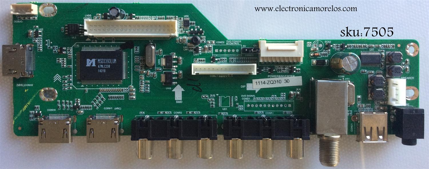 MAIN / RCA 1114-ZQ310 / LD.M3393.L / LG-RE01-141114-ZQ310 / 55120GE01M3393LNA15-B3 / MODELO LRK55G55R120Q	