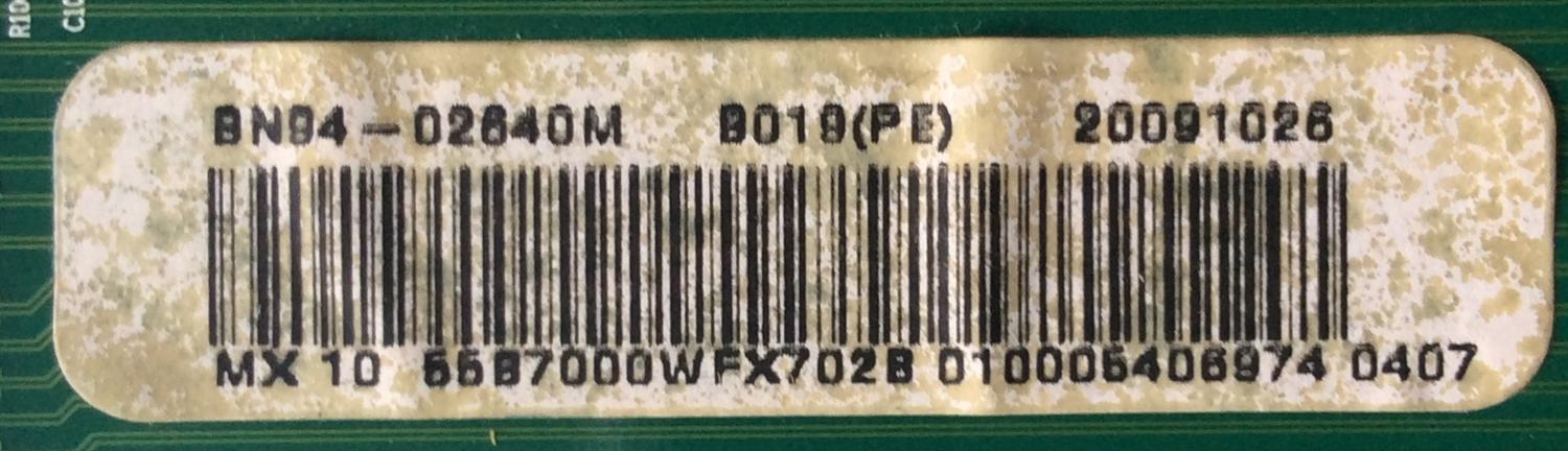 MAIN / SAMSUNG BN94-02640M / BN41-01170D / BN97-03189G / SUSTITUTAS BN94-02661F / BN94-02661J / BN94-02661K / BN94-02979K / PANEL LTF550HF04-A04 / MODELOS UN46B7100WFUZA BN01 / UN55B7000WFXZA SQ01 / UN46B7100WFXZA / MAS PARTES SUSTITUTAS EN DESCRIPCION... - Imagen 2