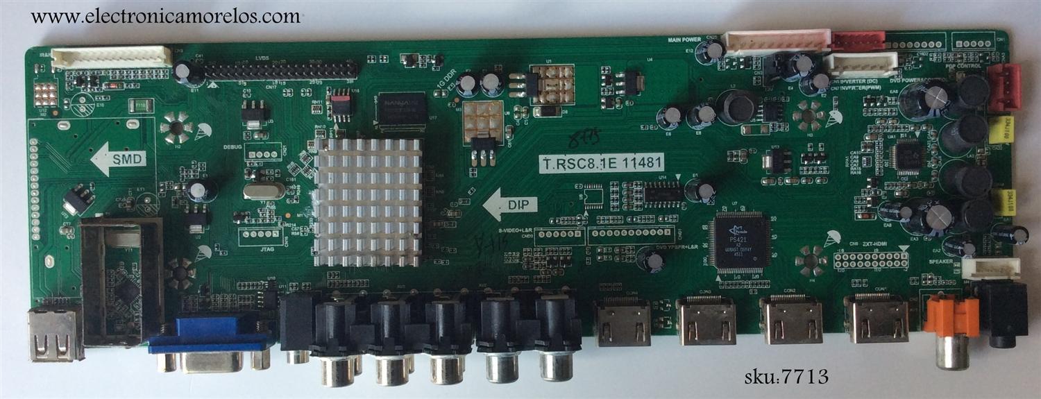MAIN / RCA 1B2C0835 / 42RE01TC81ELNA2-A1 / T.RSC8.1E 11481 / MODELO 42PA30RQ	