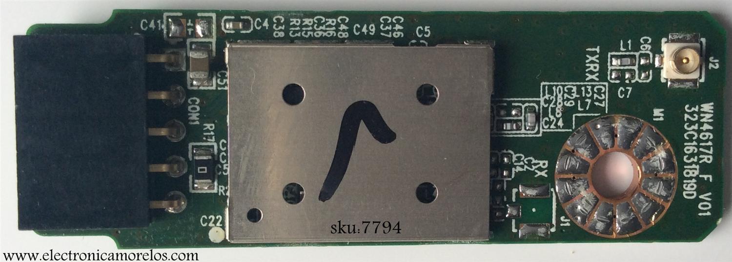 MODULO DE WI-FI / VIZIO 0980-0140-0640 / WN4617R(F) / 323C1631819D / MODELO E550I-A0 LAQAOQAP	