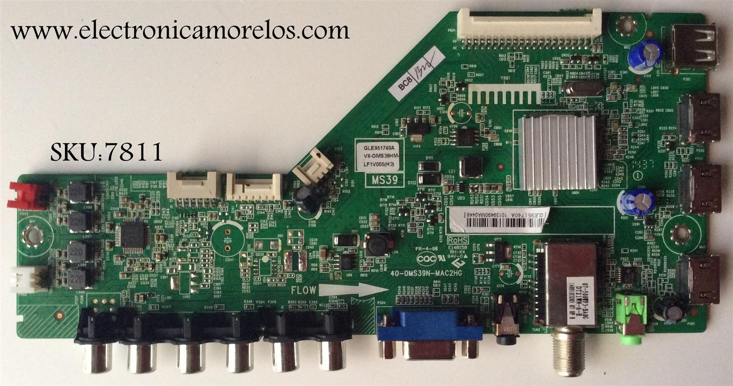 MAIN / TCL GLE951740A / V8-0MS39M-LF1V005(H3) / 40-0MS39N-MAC2HG 	