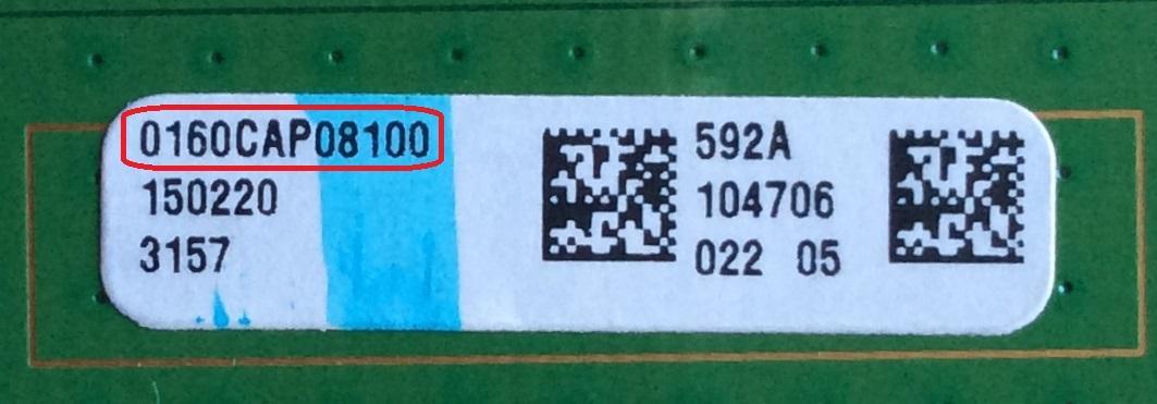 MAIN PARA TV VIZIO / NUMERO DE PARTE Y8386592S / 0160CAP08100 / 0160CAP08100 592 / CAP08-2L / 1P-0147C00-2010 / MODELO E60-C3 LFTRRZAR / E60-C3 LFTRRZAS	 - Imagen 2
