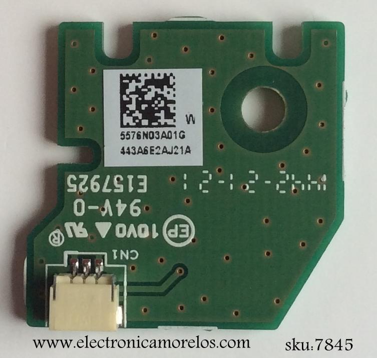 BOTON DE ENCENDIDO / VIZIO 55.76N03.A01G / 48.76N17.011 / 5576N03A01G / 13475-1 / MODELO E480-B2 LWZQPOCQ	