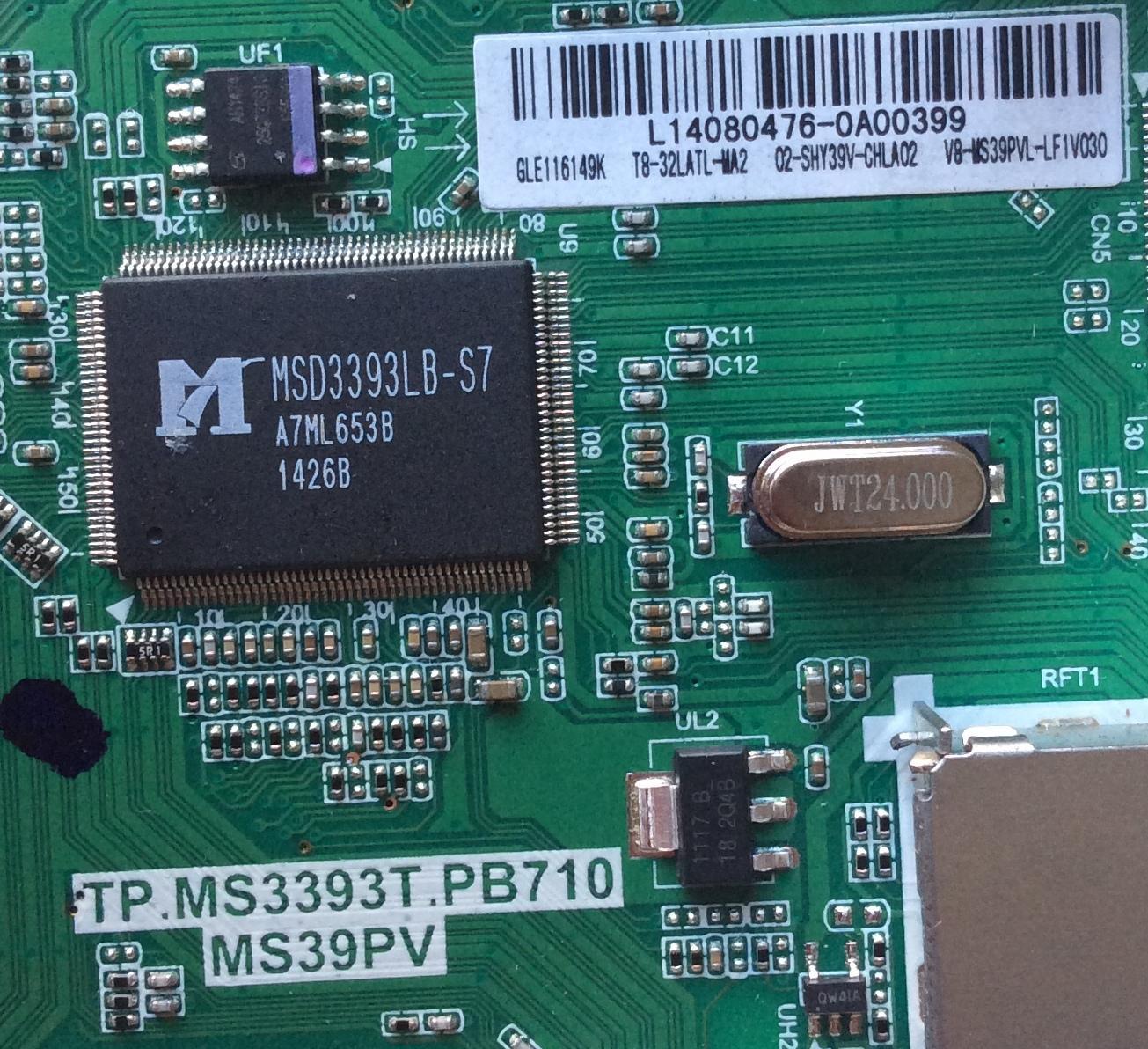MAIN / L14080476 / TP.MS3393T.PB710 / MS39PV / L14080476-0A00399 / GLE116149K / T8-32LATL-MA2 / 02-SHY39V-CHLA02 / V8-MS39VPL-LF1V030	 - Imagen 2