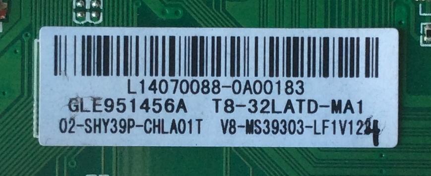 MAIN / L14070088 / TP.MS3393.P78 / 02-SHY39P-CHLA01T / V8-MS39303-LFV124 / GLE951456A / T8-32LATD-MA1 / MODELO DE 32'' - Imagen 2