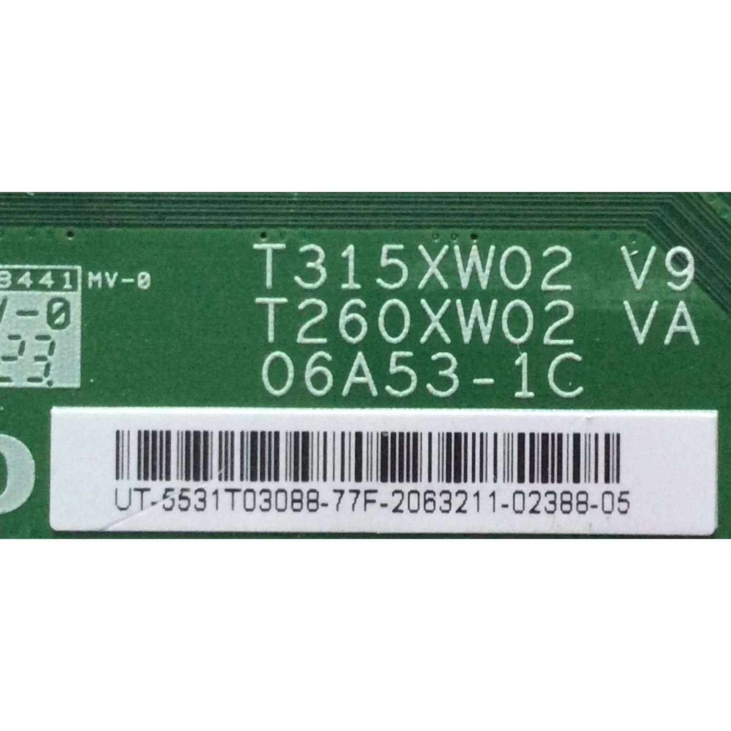 T-CON / DYNEX 55.31T03.088 / T315XW02 V9 / 5531T03088 / T260XW02 VA / 06A53-1C / MODELO DX-LCD32	 - Imagen 2