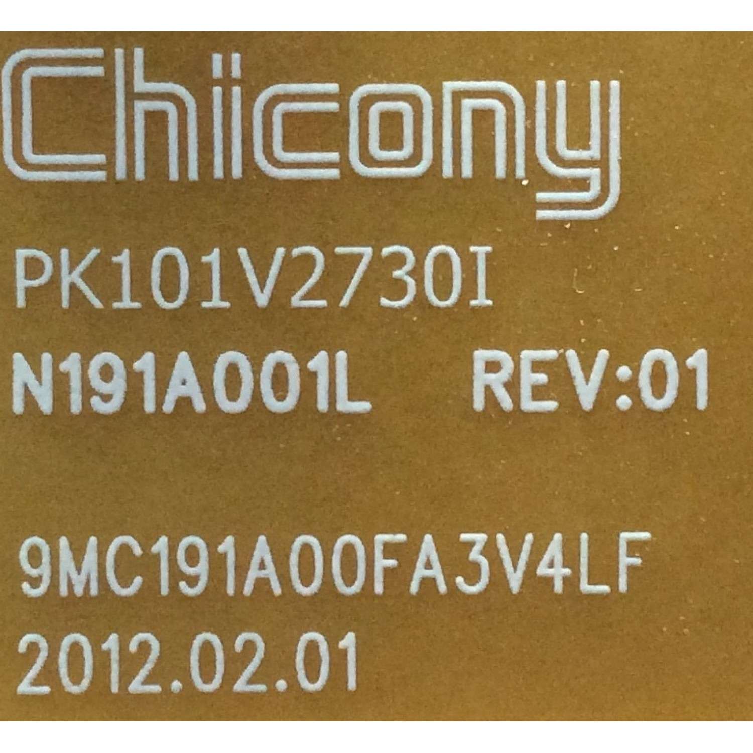 FUENTE DE PODER / TOSHIBA PK101V2730I / 75030676 / PK101V2730 / N191A001L REV:01 / 9MC191A00FA3V4LF / MODELO 55L7200U	 - Imagen 2