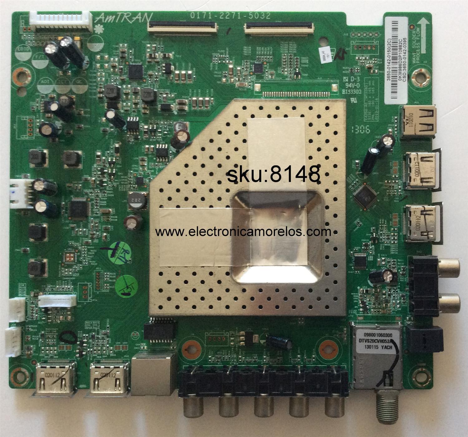 MAIN / VIZIO 3650-0142-0150 / 0171-2271-5032 / 3650-0142-0395 / MODELO E500D-A0 LATKORAP	