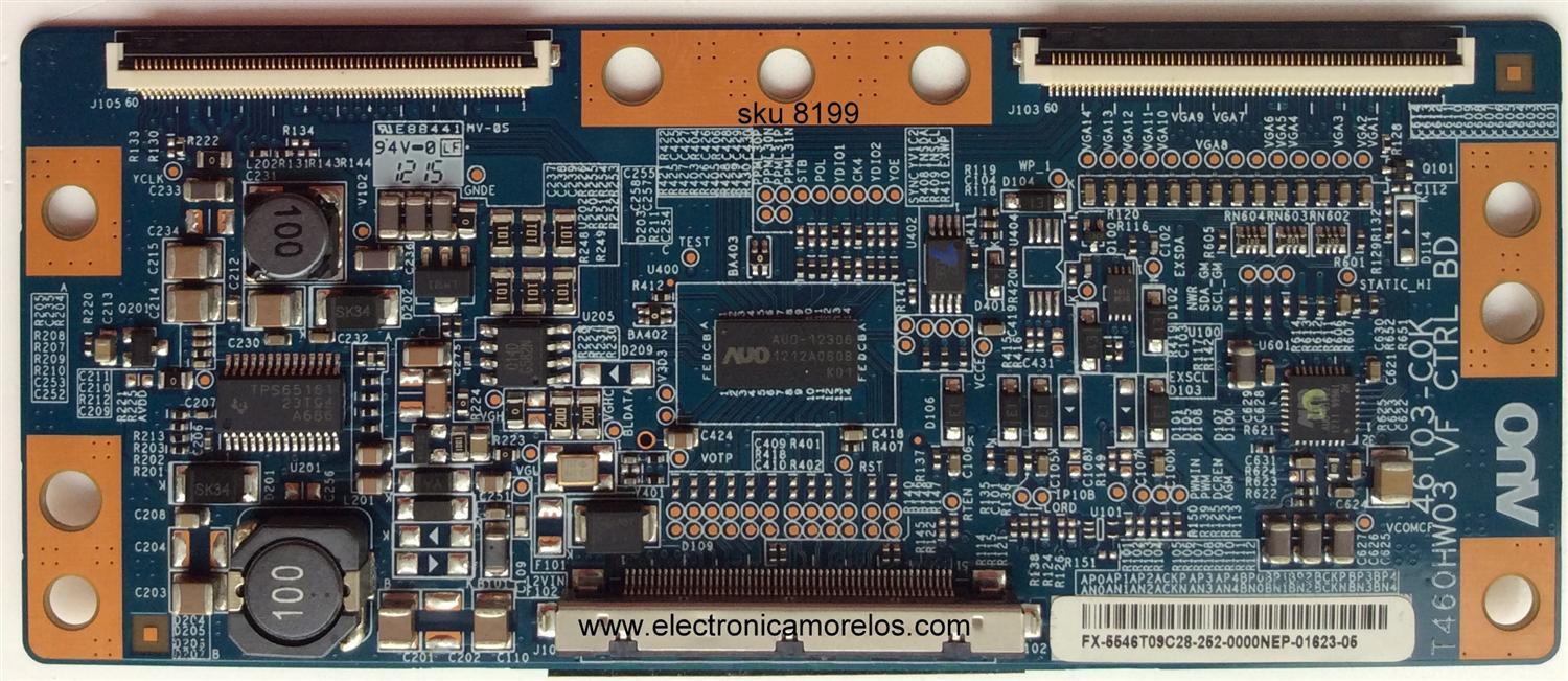 T-CON / INSINGNIA 55.46T09.C28 / T460HW03 / 5546T09C28 / 46T03-C0K / MODELO NS-46L240A13	