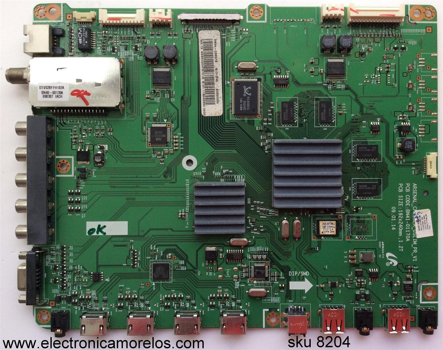 MAIN / SAMSUNG BN94-02657B / BN97-03201B / BN41-01170A / PARTES SUSTITUTAS BN94-02657A / BN94-02657P / BN94-02657C / BN94-02657D / BN94-02657E / BN94-02657M / BN94-02657N / BN94-02657X / BN94-02657T / PANEL LTF460HF08 / MODELO UN46B6000VFXZA