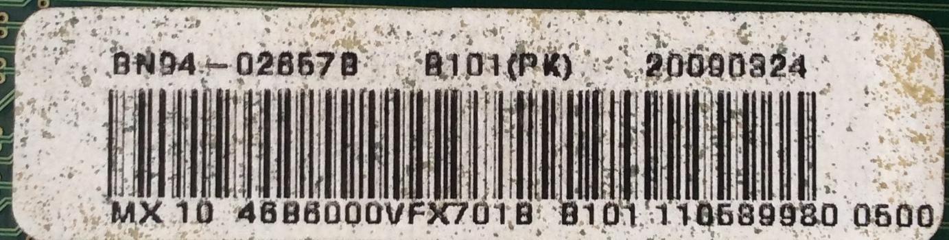 MAIN / SAMSUNG BN94-02657B / BN97-03201B / BN41-01170A / PARTES SUSTITUTAS BN94-02657A / BN94-02657P / BN94-02657C / BN94-02657D / BN94-02657E / BN94-02657M / BN94-02657N / BN94-02657X / BN94-02657T / PANEL LTF460HF08 / MODELO UN46B6000VFXZA - Imagen 2