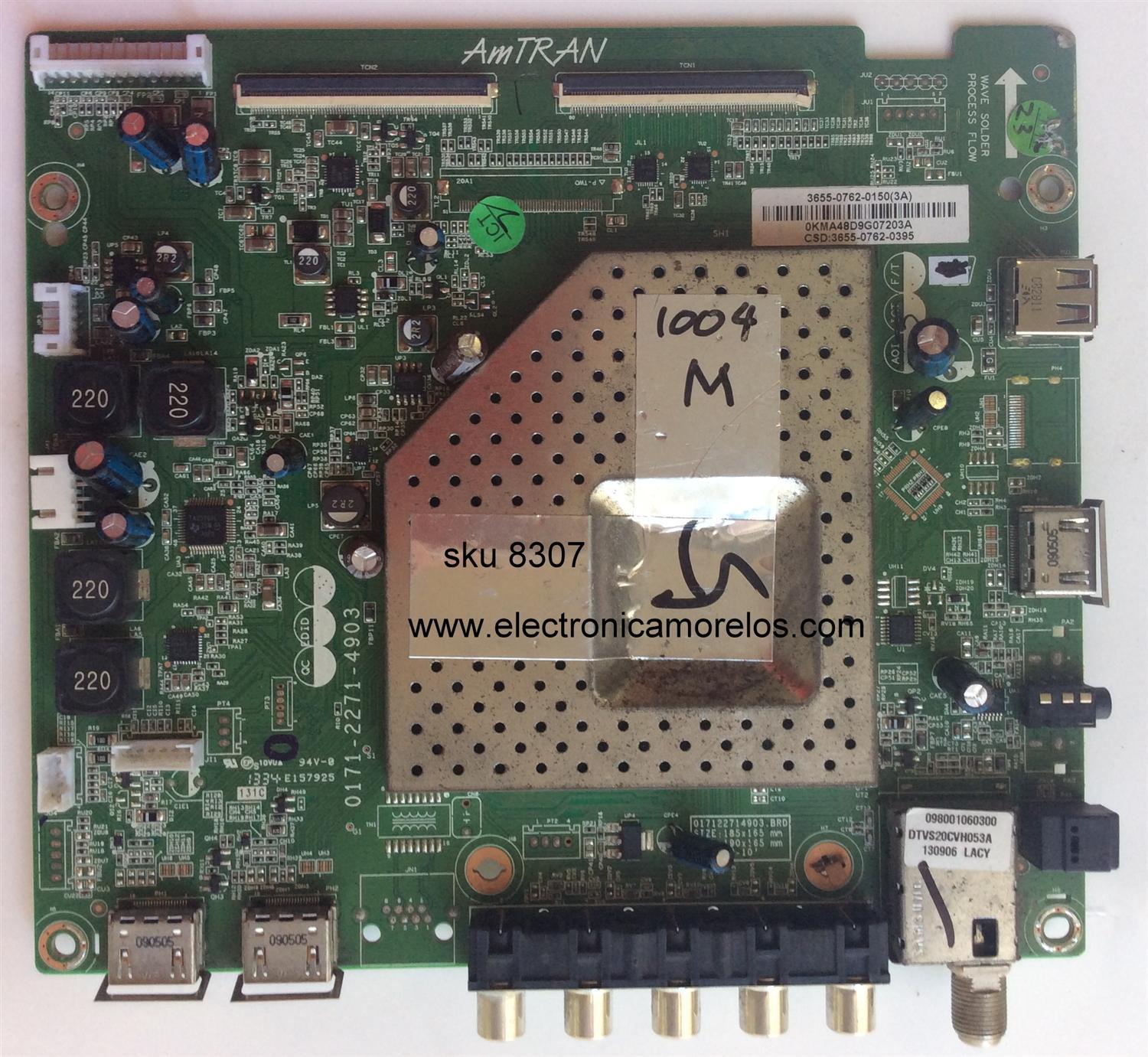 MAIN / HITACHI  3655-0762-0150 / 0171-2271-4903 / MODELO LE55V707	