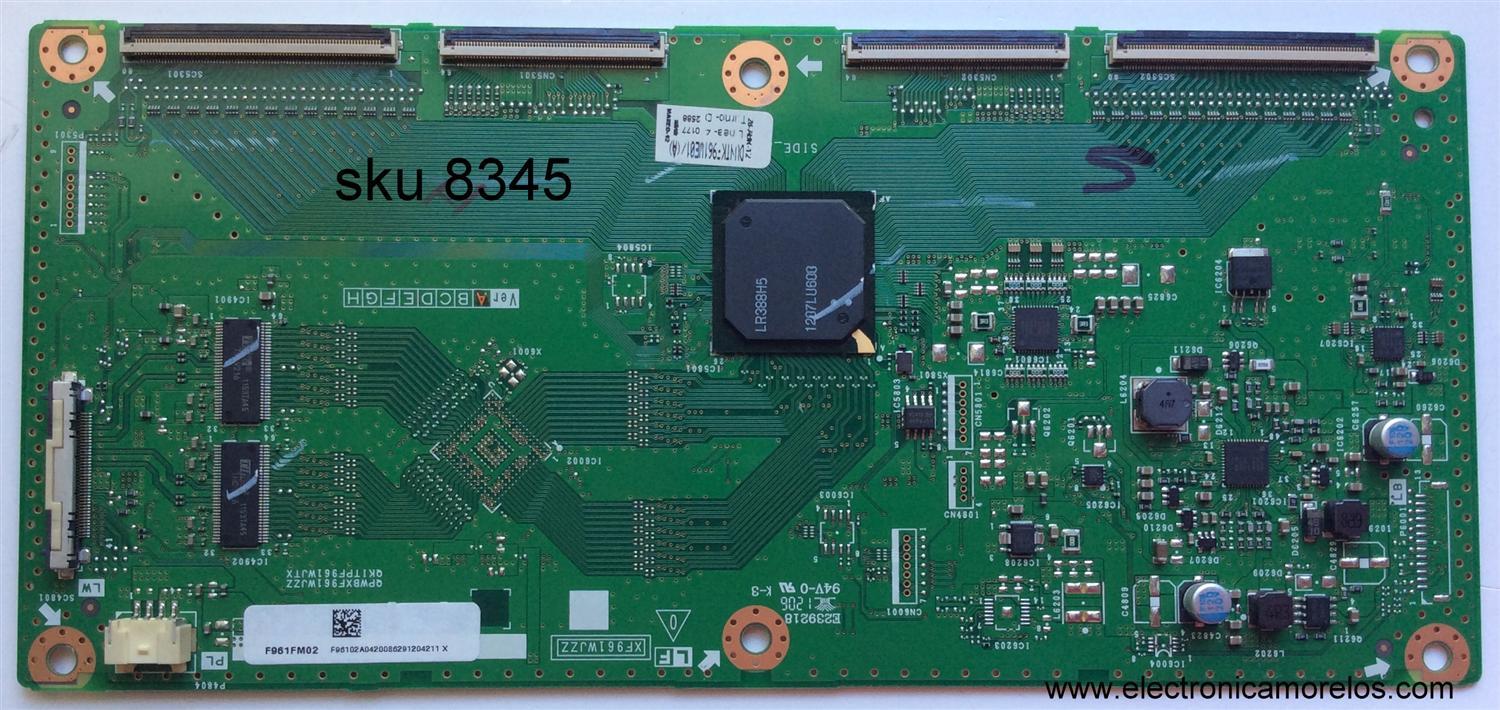 T-CON PARA TV SHARP DUNTKF961FM02 / F961FM02 / DUNTKF961WE01 / XF961WJZZ / PANEL LK600D3HB80 / LK695D3GV00 / MODELOS LC-60C8470U / 7450U / LC-60LE745U / 847U / 845U / LC-70C7450U / 8470U / LC-70LE845U / 745U / 847U / LC-80LE844U / LC-90LE745U