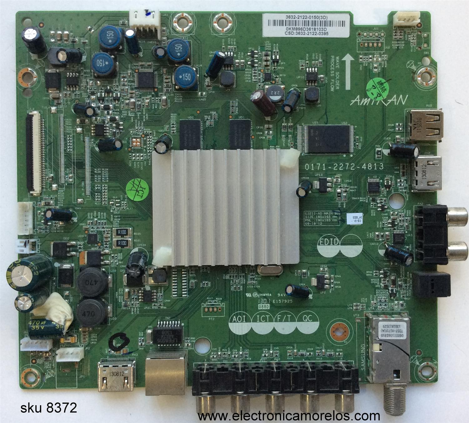 MAIN / VIZIO 3632-2122-0150 / 0171-2272-4813 / MODELO E320I-A0 LAEKNLFP / PANEL LC320DXE (JF)(R1)