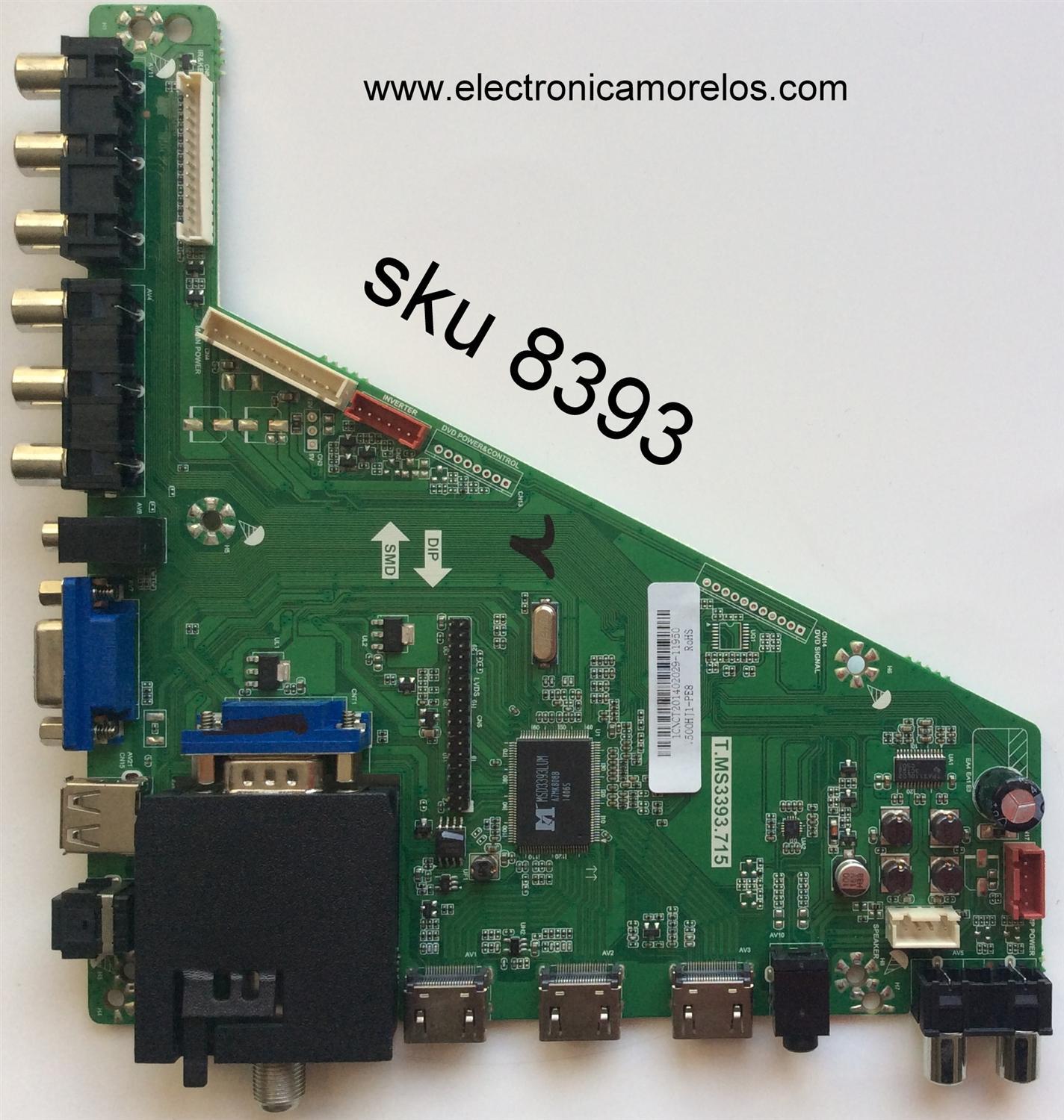 MAIN / SCEPTRE 1CNCT201402029 / T.MS3393.715 / MODELO X505BV-FMQR	