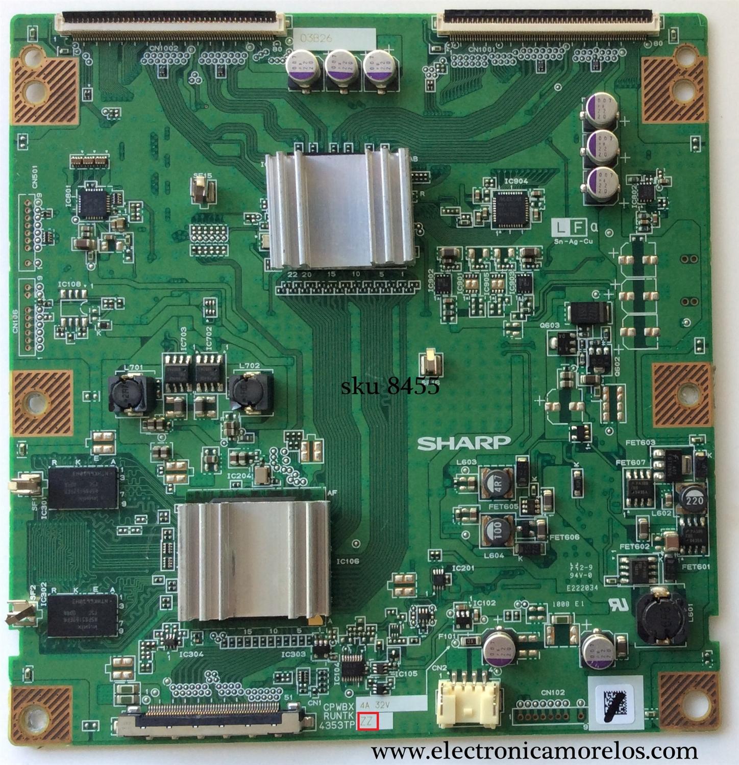 T-CON / SONY RUNTK4353TPZZ / 4353TPZZ / CPWBX / 4353TP / RUNTK / MODELO KDL-32EX700	