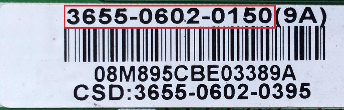 MAIN PARA TV VIZIO / NUMERO DE PARTE 3655-0602-0150 / 0171-2272-4309 / 3655-0602-0395 / PANEL T550HVN01.5 / MODELO M550SL LATAMCDN - Imagen 2