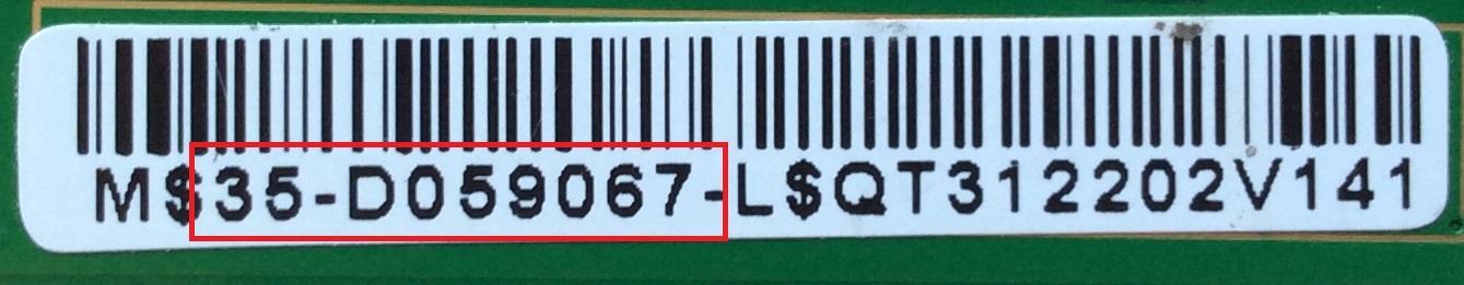 T-CON / RCA 35-D059067 / V546H1-CS1 / MODELO LED55C55R120Q	 - Imagen 2