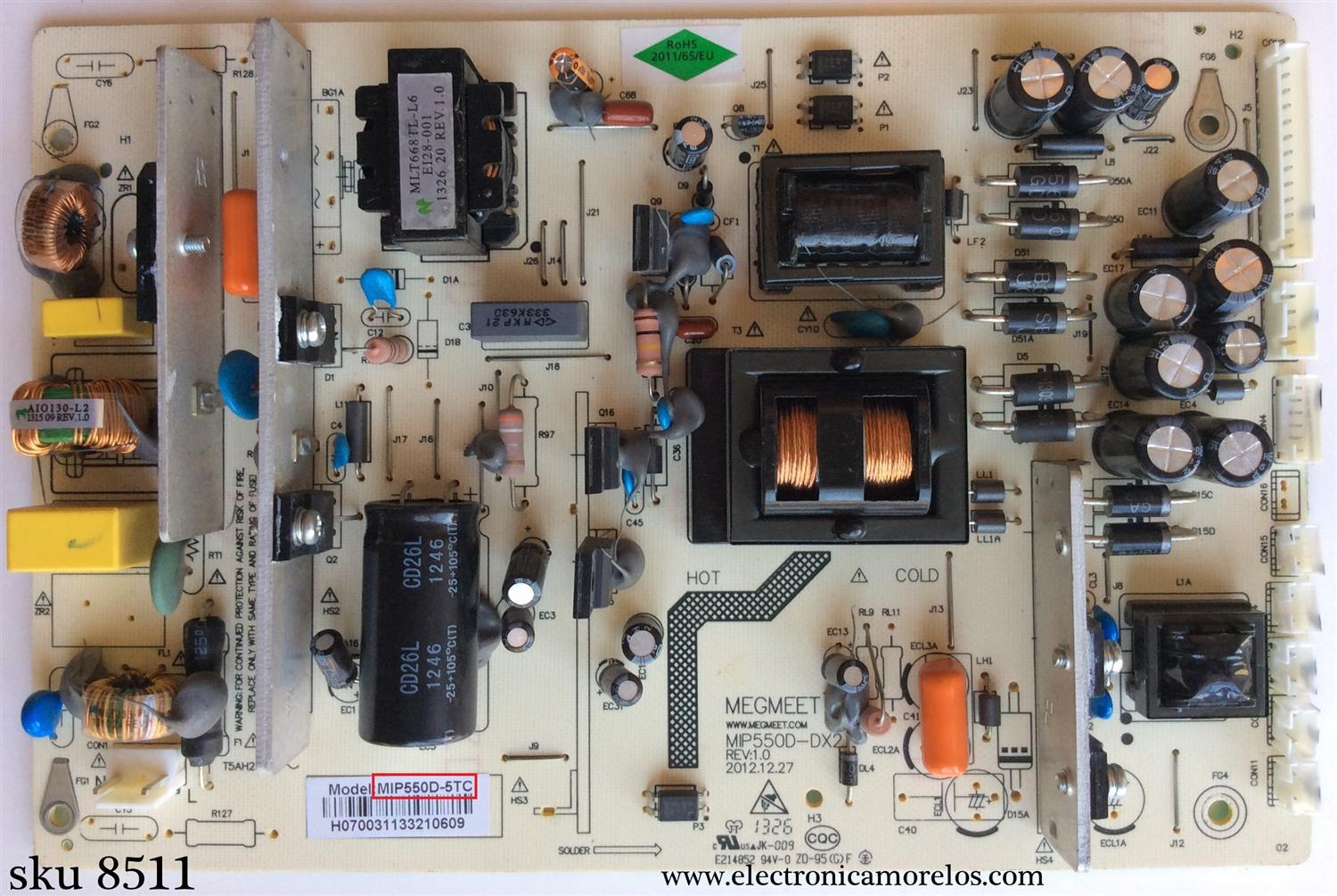 FUENTE DE PODER / ELEMENT MIP550D-5TC / MIP550D-DX2 / MODELO ELEFT502	