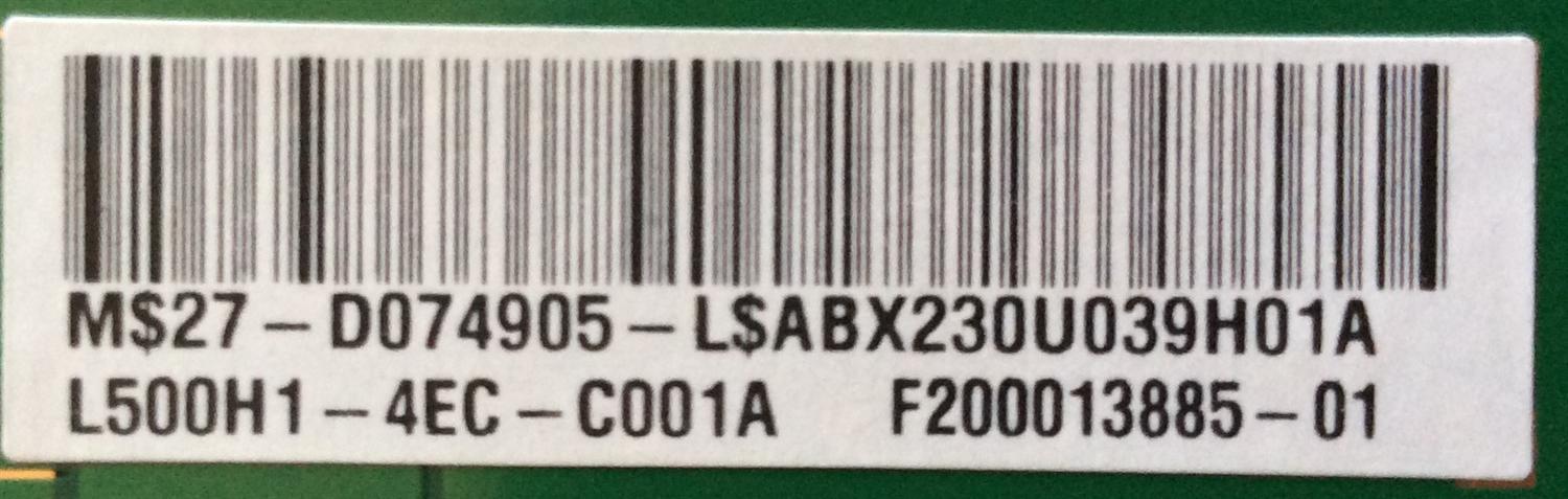 LED DRIVER PARA TV TOSHIBA / NUMERO DE PARTE 27-D074905 / L500H1-4EC / E88441 / L500H1-4EC-C001A / PANEL V500HK1-LS5 REV.C1 / MODELOS KDL-50EX645 / 50L5200U - Imagen 2