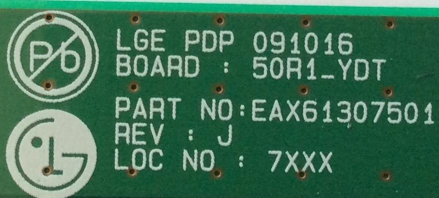 BUFFER YDRVTP / LG EBR62293903 / EAX61307501 / MODELO 50PK990-ZA.BEKLLJP	 - Imagen 3