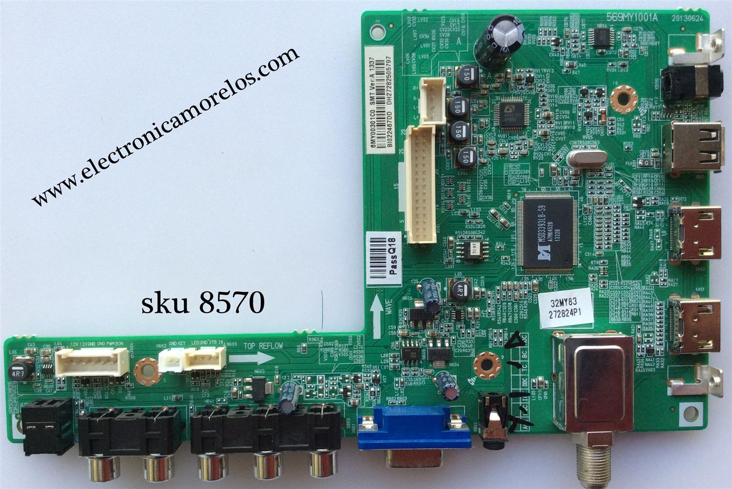 MAIN / INSIGNIA 6MY00301C0 / 569MY1001A / MODELO NS-32D201NA14	