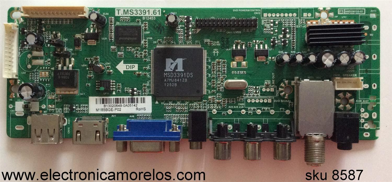 MAIN / DIGITREX B13020649 / T.MS3391.61 / MODELO LED24T7TEHM	