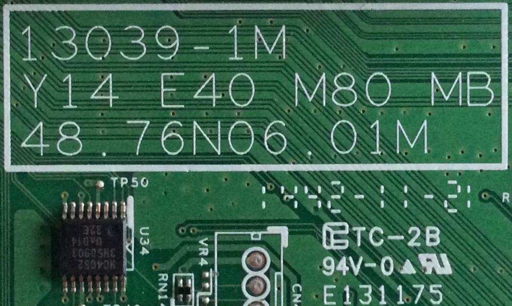 MAIN / VIZIO 91.76N10.001G / 5576N01001G / 55.76N01.001G / 48.76N06.01M / MODELO E320I-B2 LWZQPKEP	 - Imagen 2